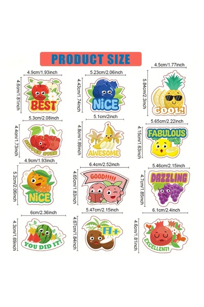 Choice 900*900*700MM 60pcs 60pcs sheets/set Fruit-patterned scented stickers ...