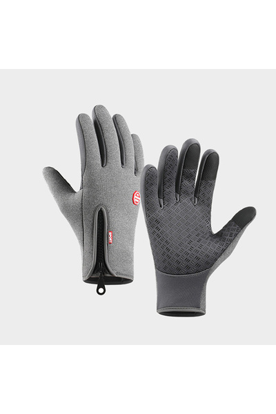 Choice14 XL upgrade gray Autumn Winter Warm Gloves Cycling Hiking Men Women T...