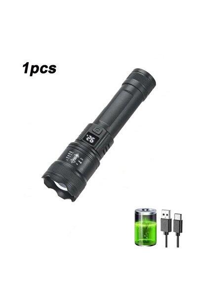 Choice3 1PC High Power LED Flashlight USB Rechargeable Waterproof Torch with ...