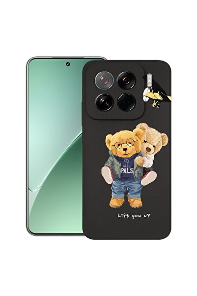 bestcase Husă pentru Xiaomi 15 Pro, Silicon subțire premium de 1.2MM, Ursuleț...