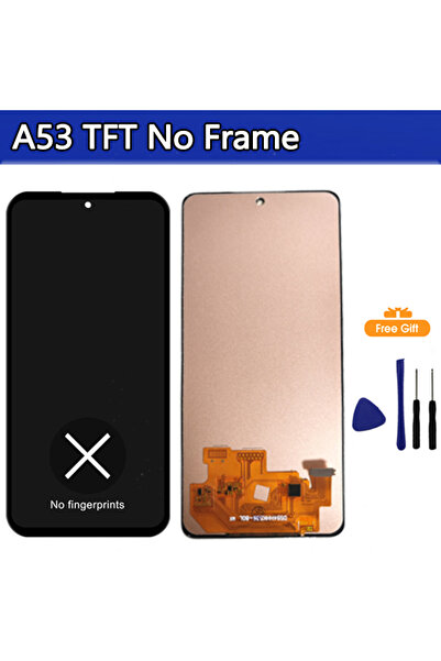 Choice شاشة AMOLED بدون إطار من نوع TFT لهاتف A53 5G A536، شاشة LCD مع لوحة ل...
