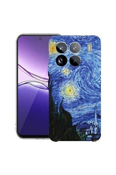 bestcase ¬Æ Husa Clear Slim Silicon Compatibila cu Xiaomi 15, Van Gogh - Star...