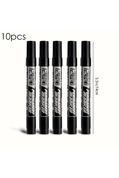Choice 10pcs black 10/20PCS Permanent Marker Set, Black Waterproof Ink Pens f...