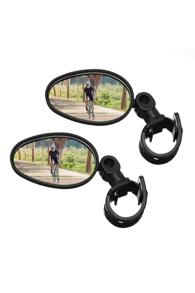 Choice 2pcs 1/2pcs Bike Mirror 360 Degree Adjustable Rotatable Handlebar Mirr...
