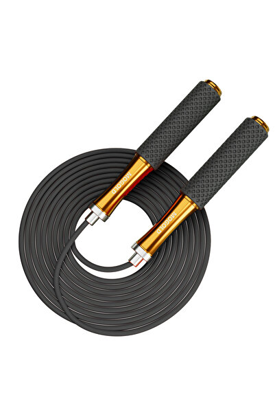 Choice حبل قفز للأطفال T92-BLACK، مقبض من سبائك الألومنيوم، دوران سلس، قابل ل...