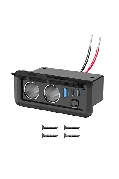 Choice كيبيدومي QC-PD-PD-Socket جديد، شاحن سيارة 12 فولت بتقنية QC3.0 وشاحن م...