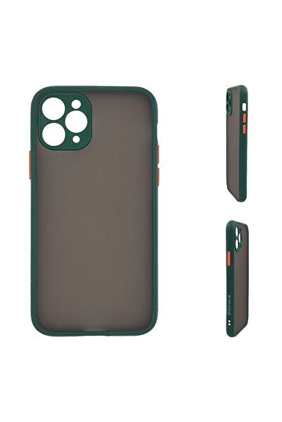 Sonique Θήκη Σιλικόνης Color Button Bumper Apple iPhone 11 Pro Πράσινο Σκούρο