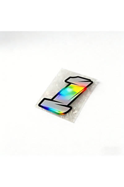 Choice4 5cm 1 1PC Laser Number Motorcycle Stickers Waterproof Motorbike Fuel ...