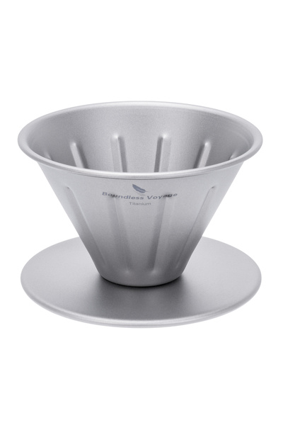 Choice Matte surface Boundless Voyage Titanium Filter Paperless Cone Coffee M...
