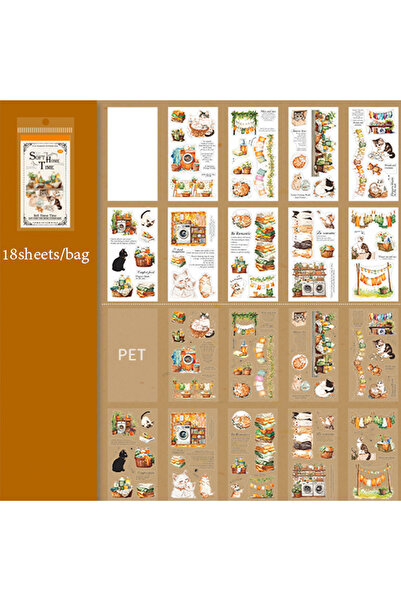 Choice5 S26109-1 Mr Paper 18 قطعة/كيس ملصقات مقطوعة بالقالب من مادة مزدوجة، س...