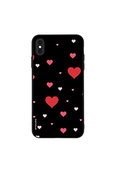 Sonique Θήκη Heart Series για Apple iPhone XS MAX Μαύρο