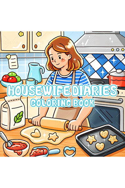 Choice 20x20cm 24pages HOUSEWIFE DIARIES Coloring Book for Adults Featuring C...