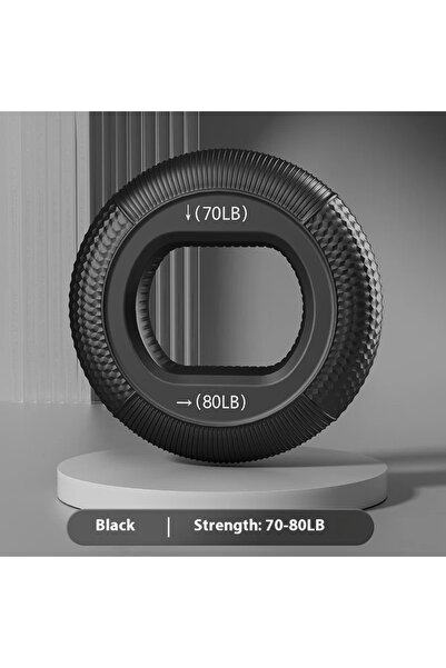 Choice5 Bushmaster Black Therapy Hand Grip Rings Set - Adjustable Silicone Ex...