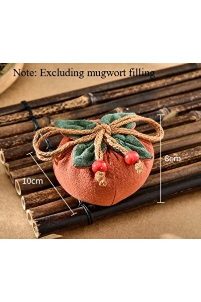 Choice S-Orange-1PCS Incense Bag with Persimmon Pendant, Can Be Hung on Rearv...