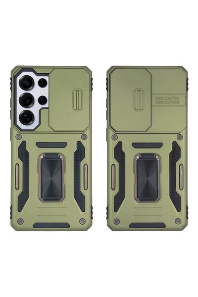 Sonique Θήκη Ring Armor CamShield για Samsung Galaxy S26 Ultra Χακί