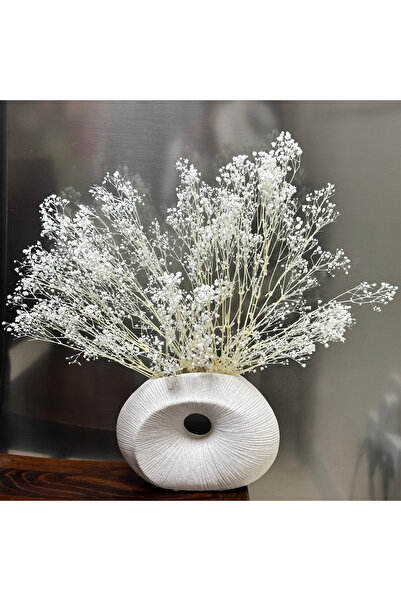 MirageBotanics Cream Nordic Style Gray Color Bohemian Ceramic 23x17.5 cm Cube...