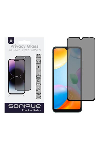 Sonique Privacy Glass Premium Series HD Full Cover 9H Xiaomi Redmi 10C / Redm...