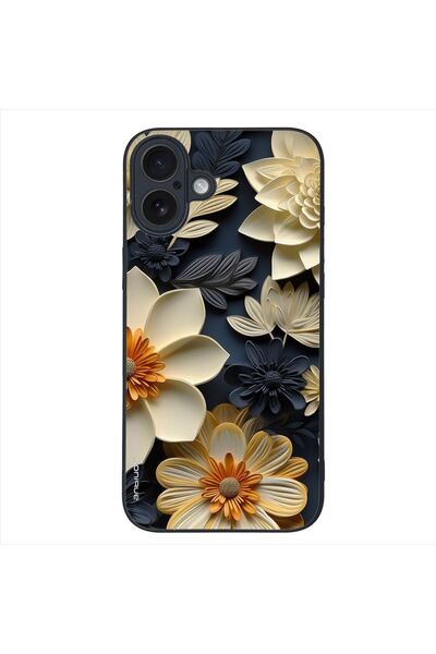 Sonique Θήκη 3D Flower Series για Apple iPhone 16 Plus Εκρού