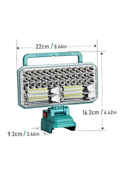 Choice 9 inch LED Work Light Compatible with Makita 18v Battery(Tool Only), 4...