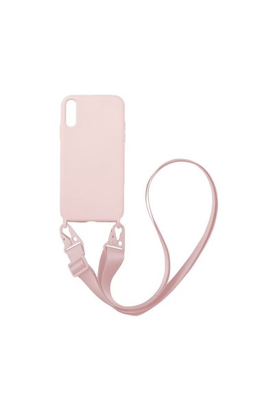 Sonique Θήκη Σιλικόνης με Strap CarryHang Xiaomi Redmi 9A / Redmi 9AT Ροζ