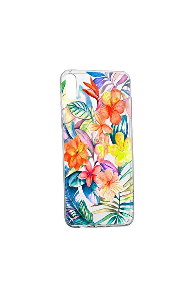bestcase Husa Silicon Compatibila Cu Xiaomi Redmi 9AT, Tropical Flowers, rezi...