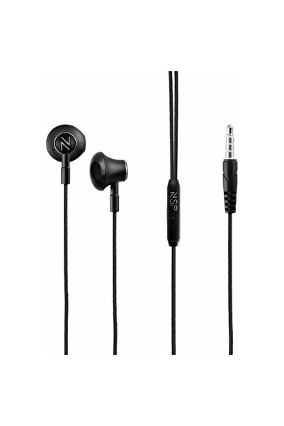 NSP Ακουστικό HN30 Earbuds Handsfree Stereo Ultra Bass με Βύσμα 3.5mm Μαύρο
