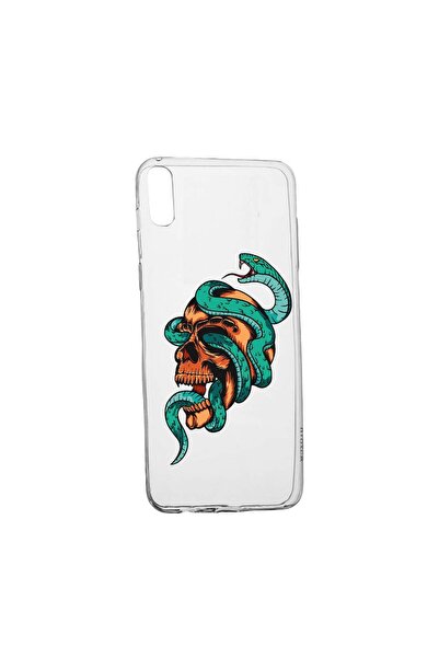 bestcase Husa Silicon Compatibila cu Xiaomi Redmi 9AT, Skull, rezistenta la u...