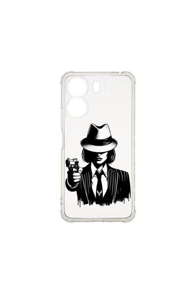 bestcase Husa Anti Shock 1.5MM, compatibilă cu Xiaomi Redmi 13C, Gangster Wom...