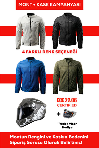 REVERTECH Protective Summer Motorcycle Jacket Suitable for Urban Use + Gift A...