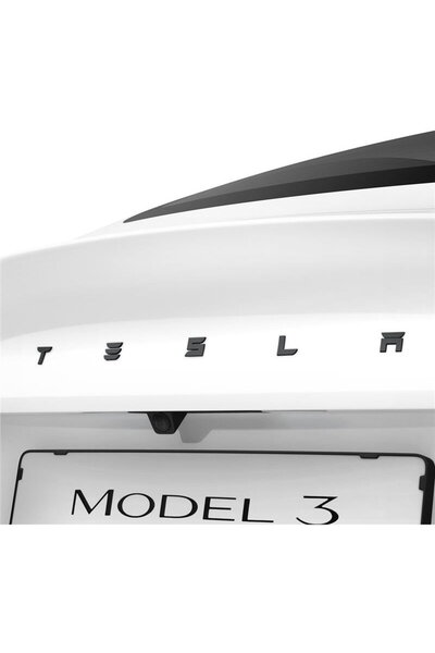 Spigen Acoperire completă emblemă spate Tesla, negru - Tesla Model 3 2024