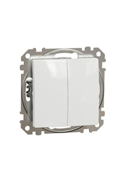 Schneider Electric Intrerupator dublu alb Sedna Design Schneider SDD111105, 1...