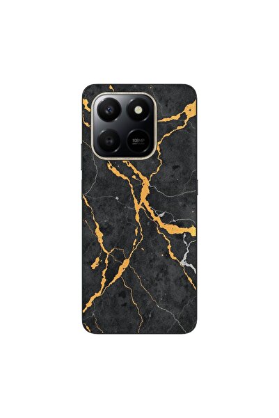 OEM Husa compatibila cu Honor 400 Smart Silicon Gel Tpu Model Noir Gold Marble