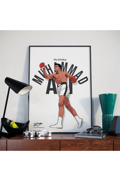 Boomah Accessories Muhammad Ali Boxing Poster with Frame 30x40cm