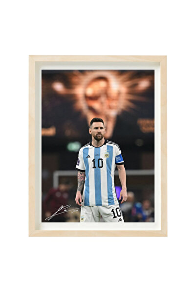 Boomah Accessories Lionel Messi Argentina Autographed Poster with Frame 30x40cm
