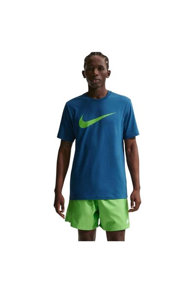 Nike Ανδρικό Κοντομάνικο Αθλητικό Μπλουζάκι με Εικονικό Σχέδιο Swoosh XL