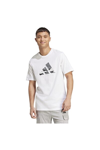 adidas Mens Short-Sleeve Camo Logo Tee M