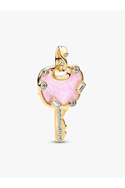 Pandora Işıltılı Pembe Sevgi Anahtarı Büyük Sallantılı Charm 764349C01