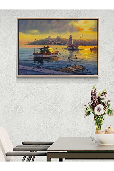 Simurg Sanatevi Kız Kulesi'nin Yakın Dostu Yağlı Boya Tablosu