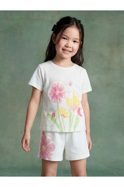 LC Waikiki Peak New Season Crew Neck Girls' T-Shirt