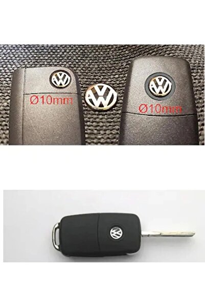 imza direksiyon kılıfı Volkswagen ile uyumlu 10 mm Anahtar Logosu Amblemi 1 A...