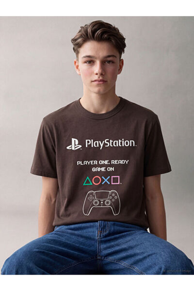 LC Waikiki تي شيرت للأولاد مطبوع عليه I PlayStation من Freezen Store