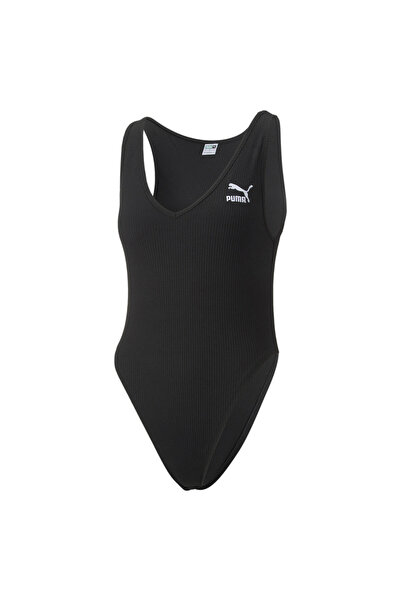 Puma Women Classics Ribbed Bodysuit - Black