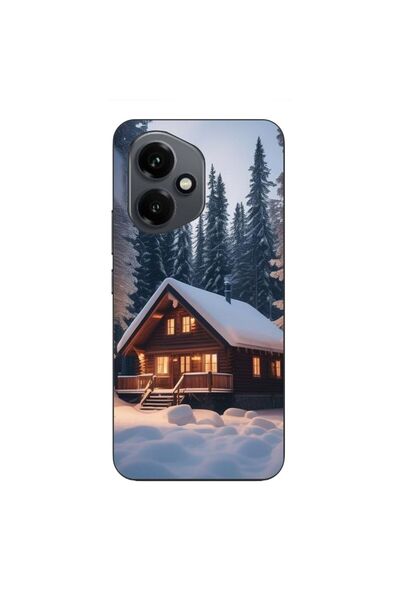 OEM Husa compatibila cu Honor 400 Silicon Gel Tpu Model Peisaj Iarna Cabana