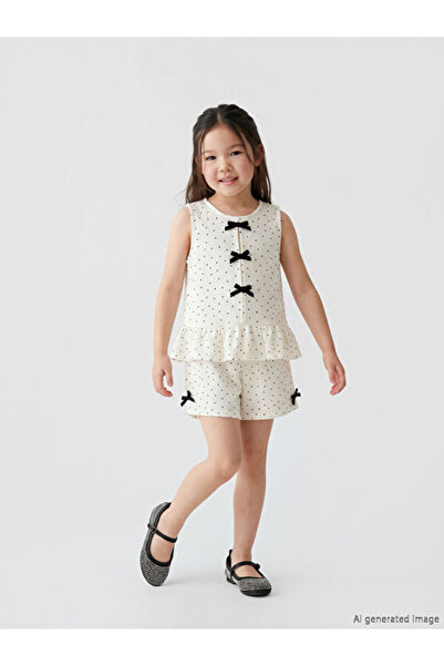LC Waikiki Quality Pieces from Çelebi Store Polka Dot Girl's Set