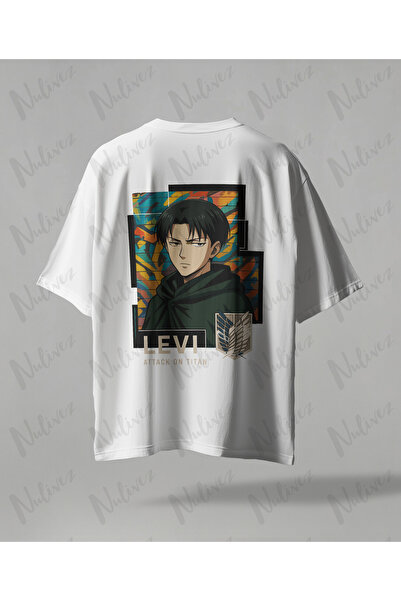 Nulivez Levi Ackerman Attack on Titan Oversize Unisex T-Shirt - Shingeki No K...