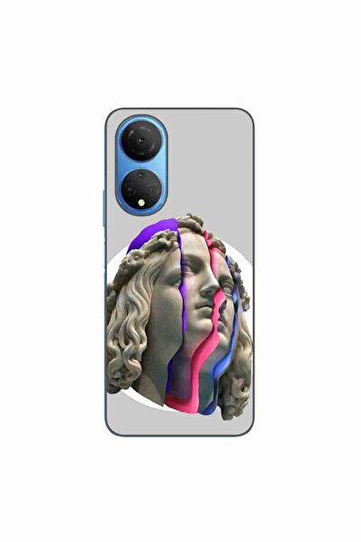 OEM Case compatible with Honor X7 Silicone Gel Tpu Model Neon Ruins