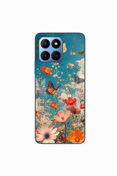 OEM Husa compatibila cu Honor X8 5G Silicon Gel Tpu Model Flori si Fluturi