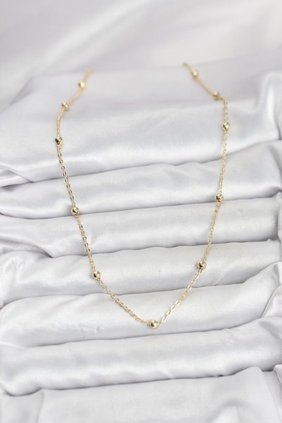OEM Cm Gold Color Ball Chain Women's Necklace