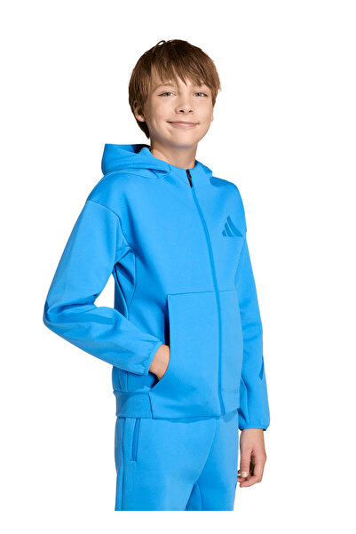 adidas Mavi Erkek Çocuk Sweatshirt KC1948 J Z.N.E.FZ