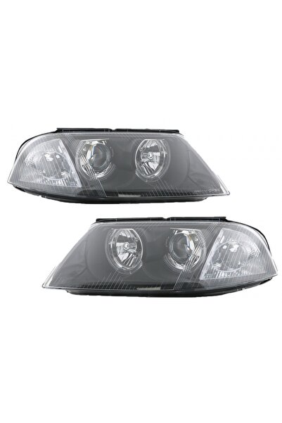 tuningset Faruri compatibile cu VW Passat 3BG B5 09.2000-03.2005 cu 2 inele Halo